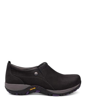 Sabots Dansko Patti Milled Nubuck Femme Noir | FR 989MQZ